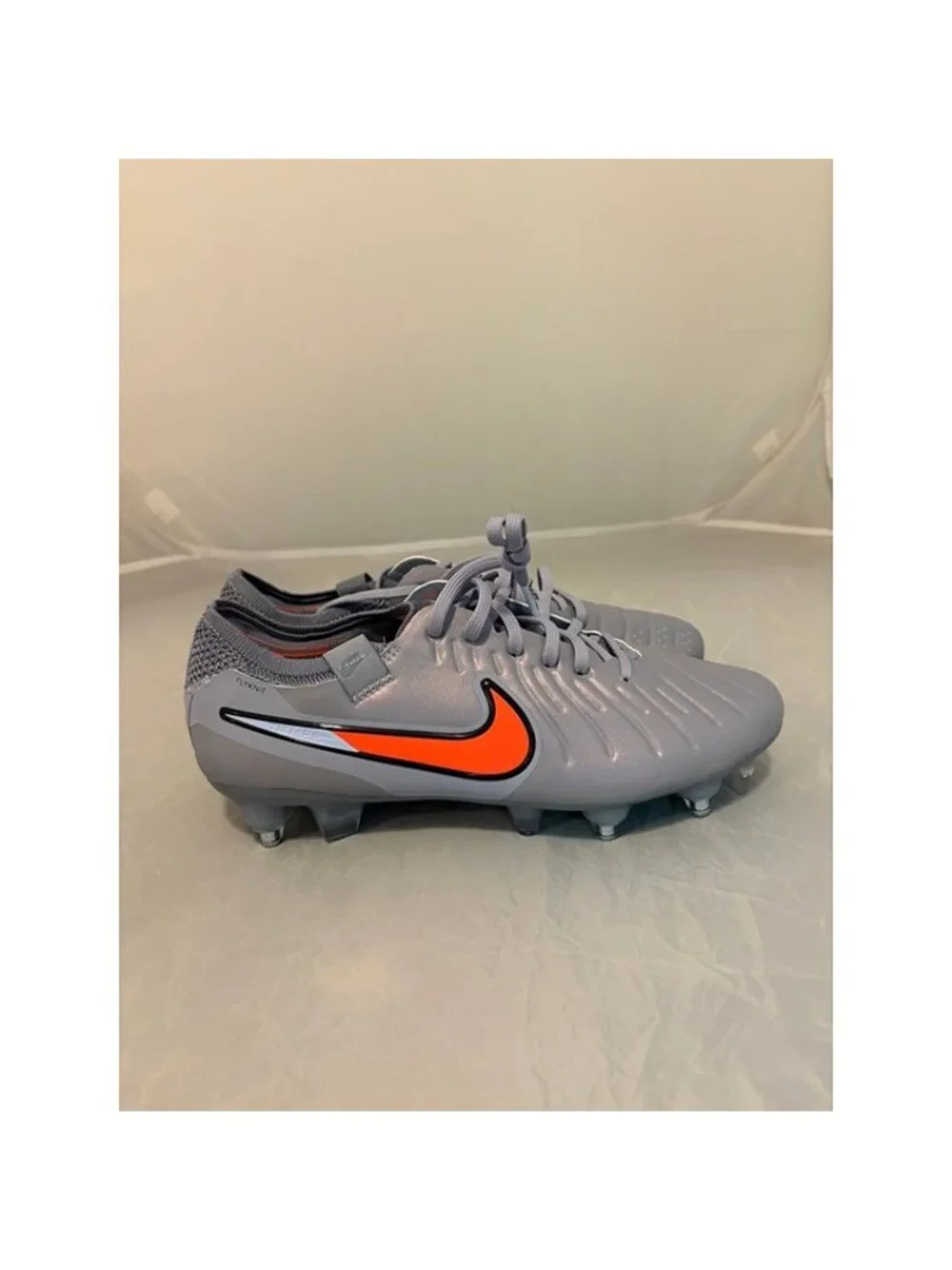 Nike Tiempo Legend 10 elite SG Pro AC Soccer cleats size 8 IM0457 400 silver